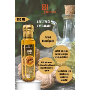 Ceviz Yağı 250 ml – Doğal ve Soğuk Sıkım