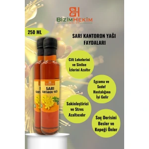 Sarı Kantaron Yağı 250 ml – Doğal ve Soğuk Sıkım