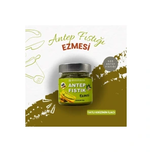 %100 Saf Antep Fıstığı Ezmesi Şeker İlavesiz Antep Fıstık Ezmesi 200 G - Antep Fıstığı Ezmesi