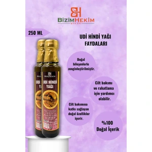 Udi Hindi Yağı 250 ml – Doğal ve Soğuk Sıkım