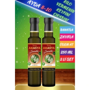 Acacia Akasya Gamı Şurubu 250 ml (2 adet) Ödem Atmaya Yardımcı Detox Şurubu