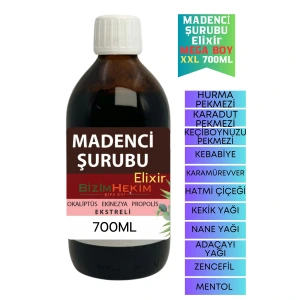 Madenci Şurubu Elixir 700 ml Propolisli Vitamin Destek 8 Bitki Özlü