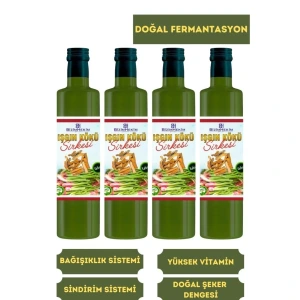 %100 Doğal Fermantasyon Işkın Sirkesi, Işgın Sirkesi, Işgın Vinegar, Rheum Ribes 4X500 ml.
