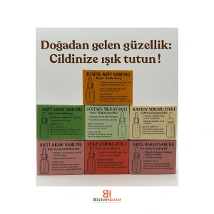 Skinology 6’lı Doğal Cilt Bakım Sabunu Seti | , Leke, Gözenek, Aydınlatıcı