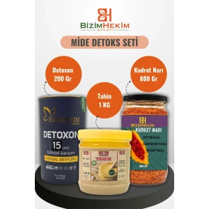 Mide Detox Seti Doğal - Kudret Narı Tahin Detoxon Fırsat Paketi