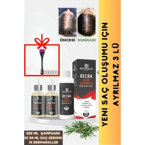 Saç Çıkarıcı Serum Dökülme Karşıtı Şampuan Yeni Saç Teli Çıkaran Hızlı Saç Uzatma Etkili Saç Seti