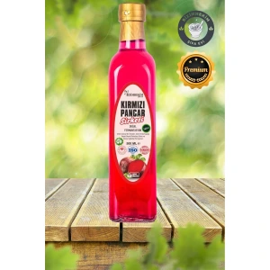 Kırmızı Pancar Sirkesi Katkısız %100 Doğal Fermente 500 ml Cam