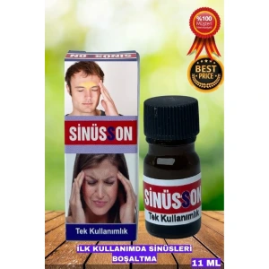 Tek Kullanımlık Temizleme Yağı %100 Etkili Çözüm 11 ml Sinüsson