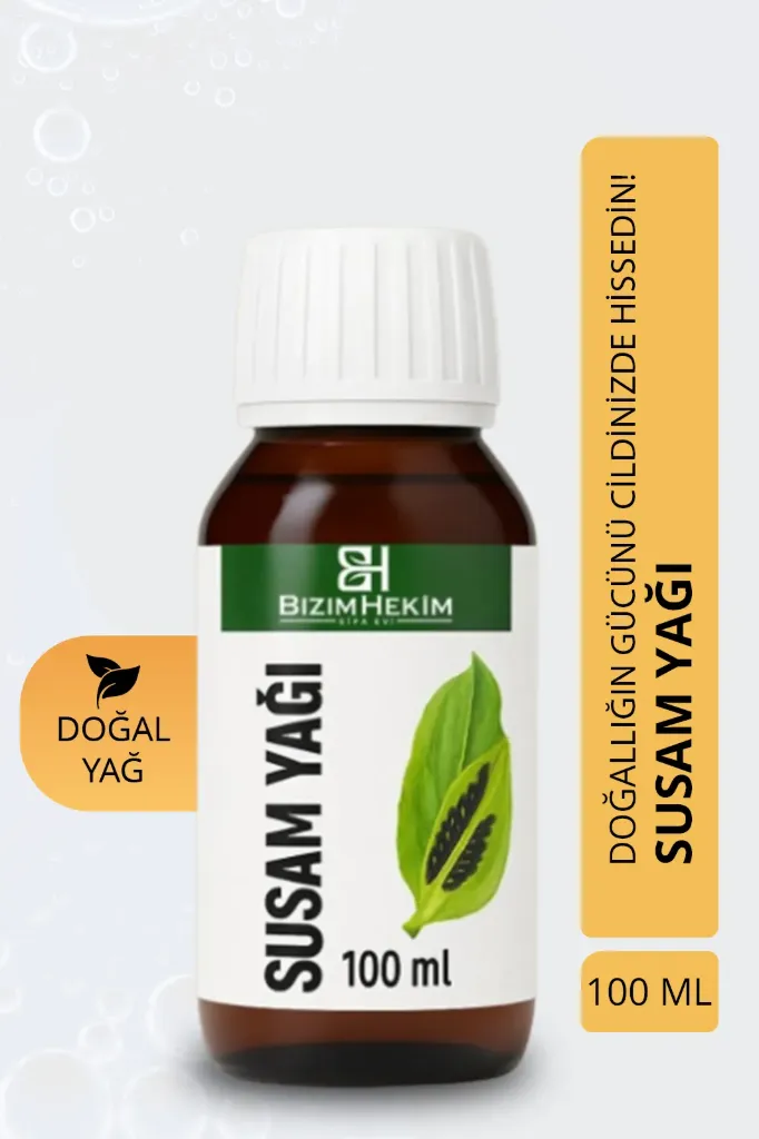 Susam Yağı 100 ml – Soğuk Pres %100 Doğal Yağ | Cilt, Saç, Ağız Bakımı