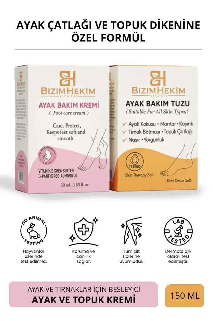 Ayak Çatlağı Topuk Bakım Kremi&Tuzu