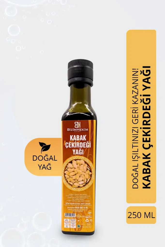 Kabak Çekirdeği Yağı 250 ml – Doğal ve Soğuk Sıkım