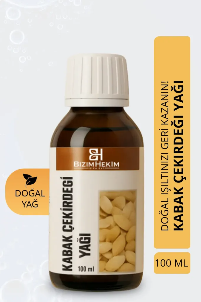Kabak Çekirdeği Yağı 100 ml | %100 Soğuk Pres | Doğal E Vitamini – Cilt ve Saç Bakımı