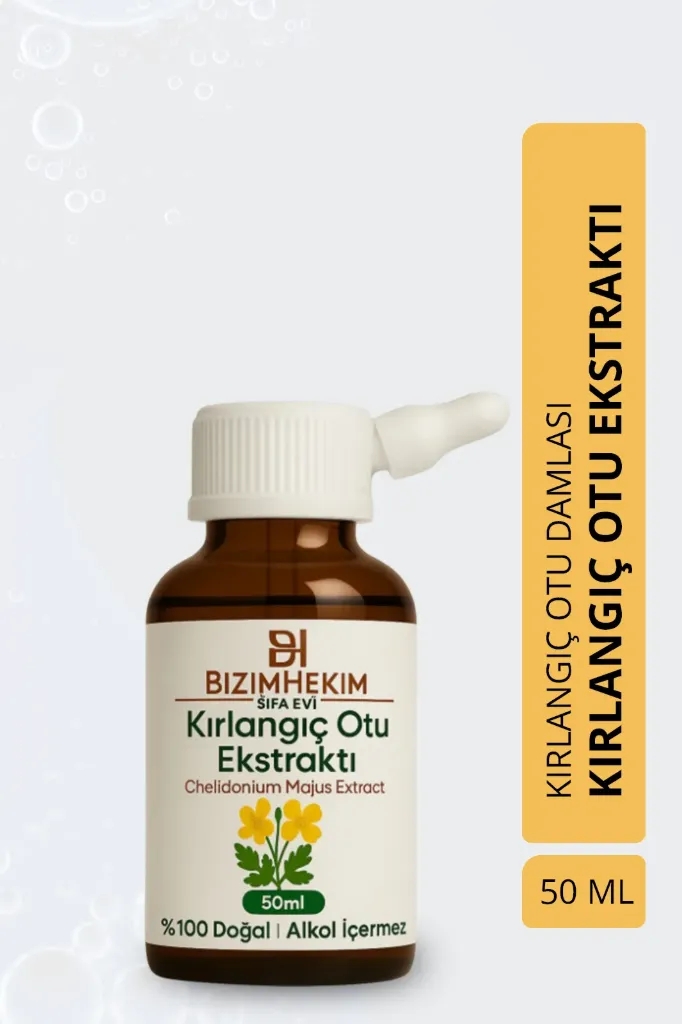 Kırlangıç Otu Ekstraktı 50 ml (Chelidonium Majus Extract) Kırlangıç Otu Damlası
