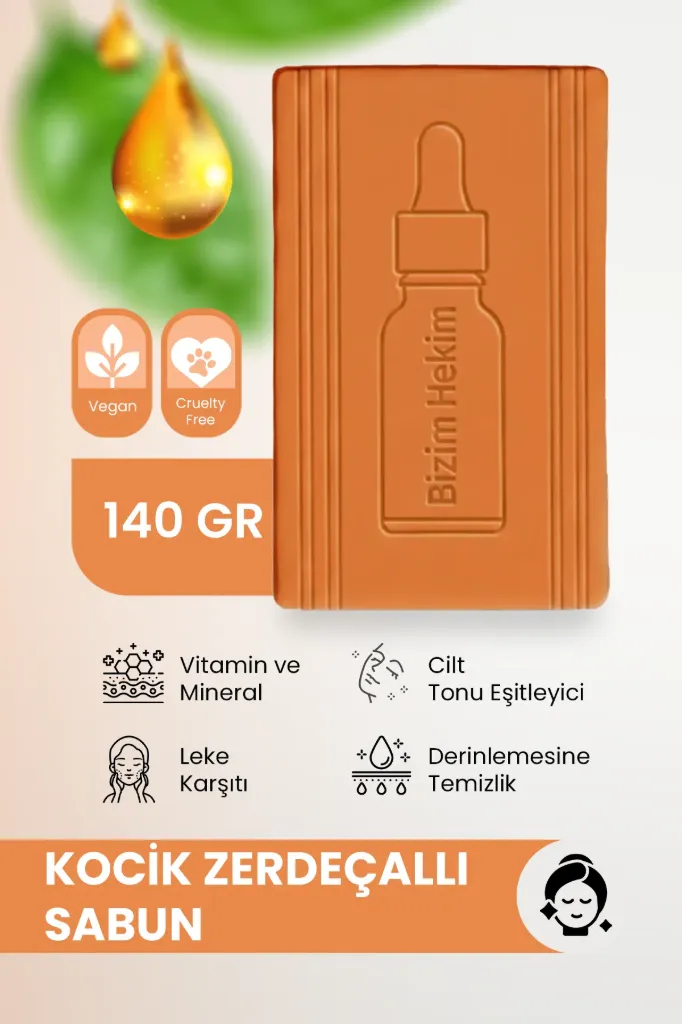 Kocik Zerdeçallı Sabun – Cilt Tonu Eşitleyici & Arındırıcı El Yapımı Sabun